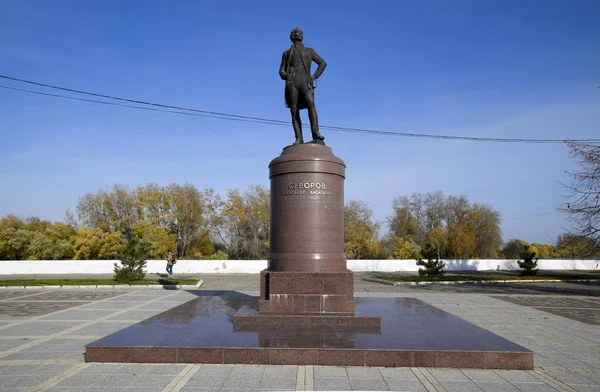 Szuvorov Emlékműve Emlékmű Nagy Parancsnok — Stock Fotó