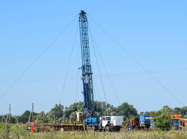 Bir petrol kuyusu tamiri taşıma