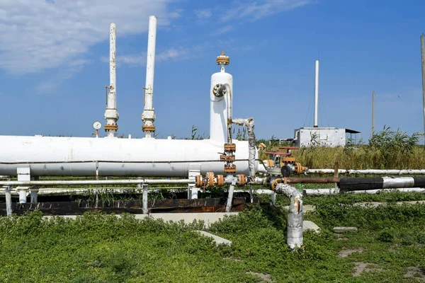 Station Zur Vorläufigen Trennung Und Erwärmung Der Ölemulsion Ausrüstung Und — Stockfoto