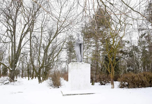 Monument voor een onbekende soldaat in het park — Stockfoto