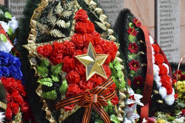 Ölü savaşları kurtarıcı anısına anıt faşist ordu. Sonsuz alev.