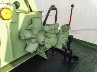 Bir sürücünün bir davul Pnömatik Redüktör.