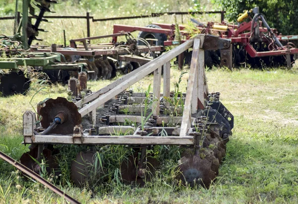 Disketová Brázda Zemědělské Stroje Pro Zpracování Půdy Terénu — Stock fotografie
