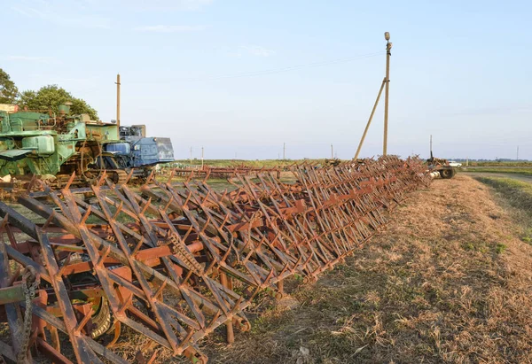 Soil disintegrator, deep loosener on the trailer.