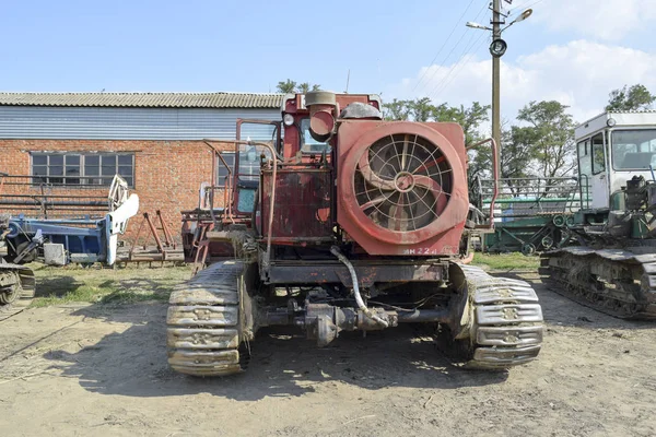 Combine colheitadeiras. Máquinas agrícolas . — Fotografia de Stock