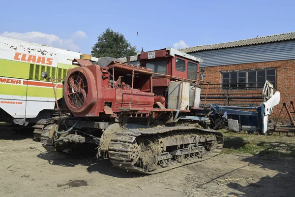 Maaidorsers. Landbouwmachines. — Stockfoto