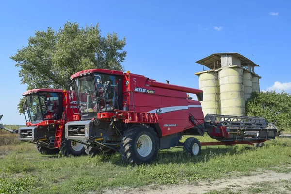 Mähdrescher. Landmaschinen. — Stockfoto