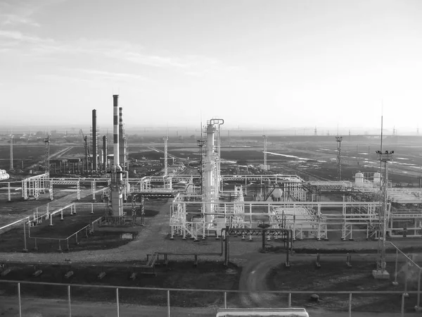 Petrol Rafinerisi Birincil Petrol Arıtma Için Donatım — Stok fotoğraf