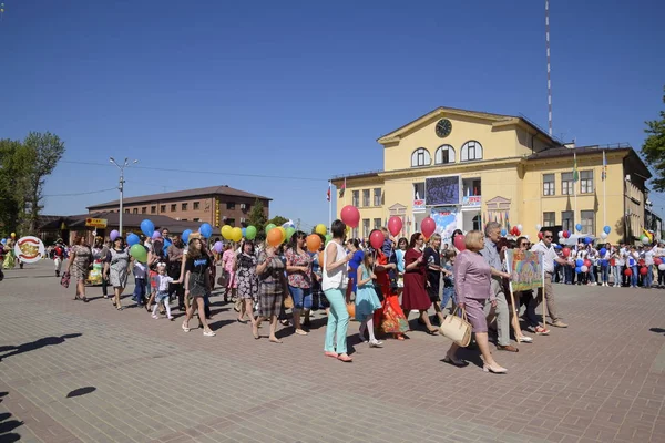 Славянск Амуре Россия Мая 2018 Года Первое Мая День Весны — стоковое фото