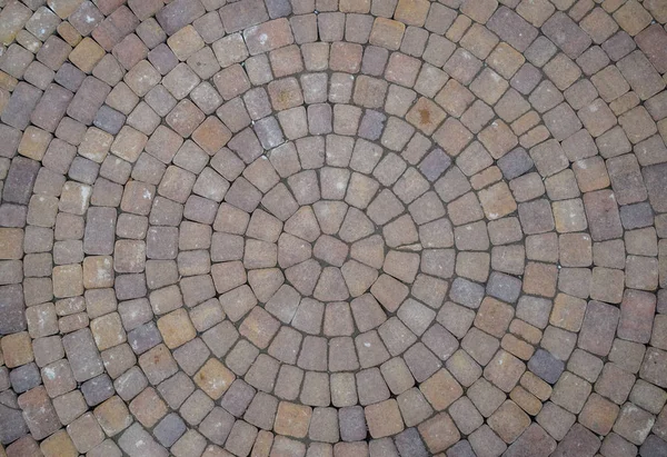 Textura de fondo de las losas de pavimentación en círculos — Foto de Stock