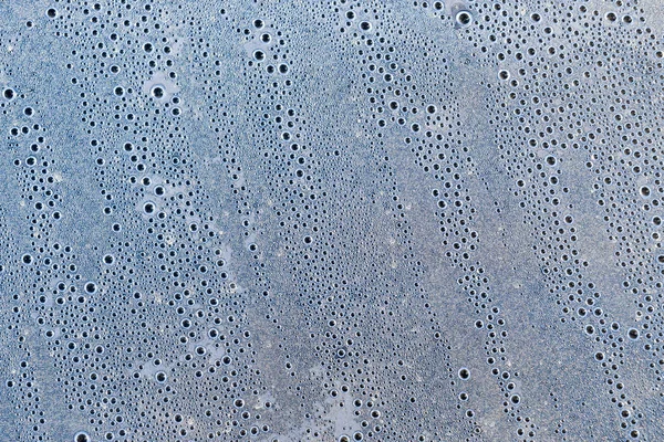 Background of the condensate drops on the film is polyethylene. Water drops texture — Stock Photo, Image