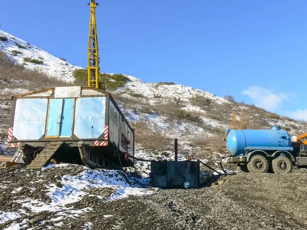 Обладнання замість дослідження золота — стокове фото