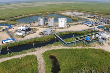 Kurutma gaz ve yoğuşma toplama donatımı. Üstten Görünüm