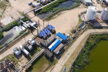 Kurutma gaz ve yoğuşma toplama donatımı. Üstten Görünüm