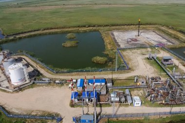 Kurutma gaz ve yoğuşma toplama donatımı. Üstten Görünüm