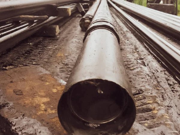 Oil pipe. well repair. — 스톡 사진