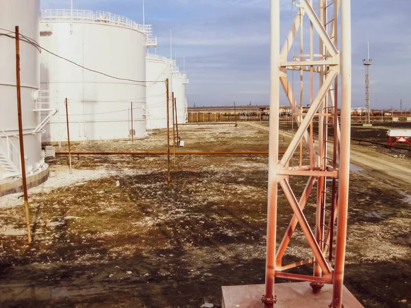 Storage tanks for petroleum products — Stock Photo, Image