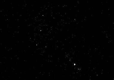 Yıldızlı gece gökyüzü. Gökyüzünün bir parçası.