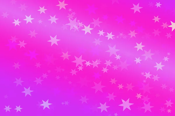 Fond abstrait rose avec lumières bokeh et étoiles — Photo