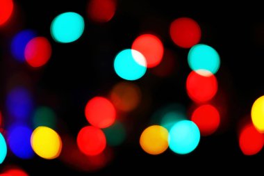 Odaklanmamış Noel ışıkları arka planı