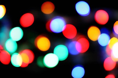 Odaklanmamış Noel ışıkları arka planı