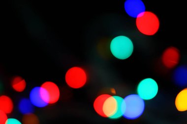 Odaklanmamış Noel ışıkları arka planı