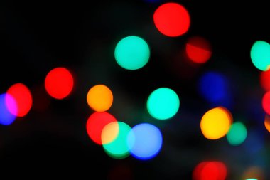 Odaklanmamış Noel ışıkları arka planı