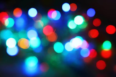 Odaklanmamış Noel ışıkları arka planı
