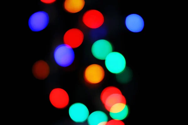 Defocused kerstverlichting achtergrond — Stockfoto