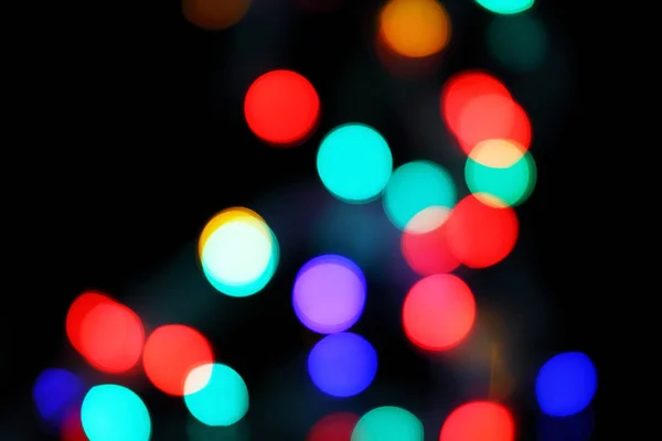 Fondo desenfocado luces de Navidad — Foto de Stock