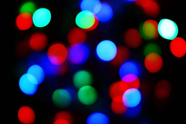 De-focus luces de Navidad fondo —  Fotos de Stock