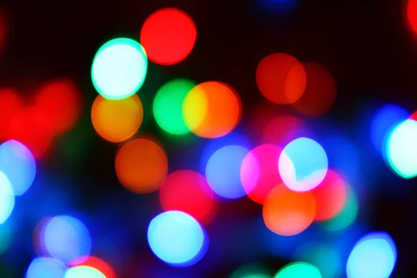De-focalizzata luci di Natale sfondo — Foto Stock