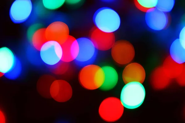 De-focalizzata luci di Natale sfondo — Foto Stock