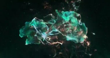 Hareketli arka plan Vj Loop - mavi ve kırmızı kum parçacıkları 4k