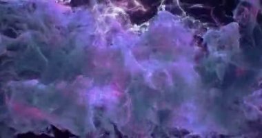 Hareketli arka plan Vj Loop - koyu mor pembe parçacıklar 4k