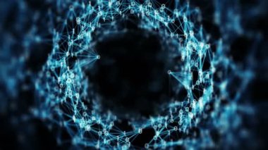 Hareket - dijital ikili pleksus veri ağları Alfa mat döngü
