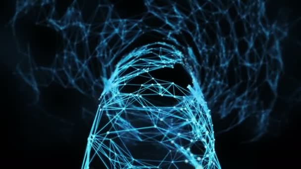 Abstract Motion Background - Boucle d'entonnoir Plexus numérique 