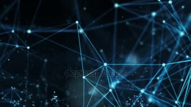 Hareketli arka plan - dijital veri ağları döngü