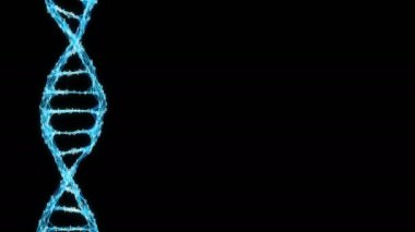 Hareketli arka plan dijital ikili pleksus Dna molekülünün Alpha mat 4k döngü