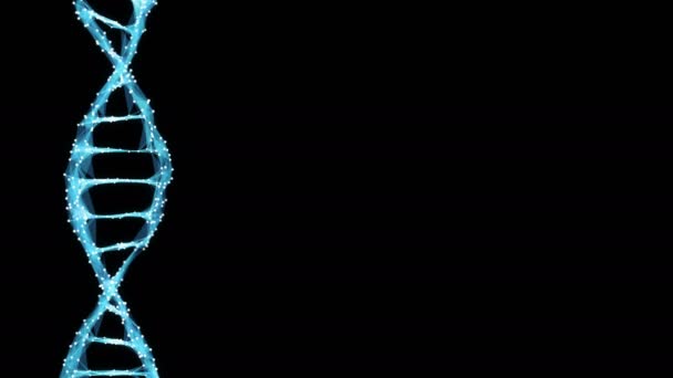 Κίνηση φόντο ψηφιακή πολύγωνο πλέγμα Dna μορίου 4k βρόχο άλφα ματ — Αρχείο Βίντεο
