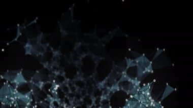 Veri ağları dijital ikili çokgen pleksus uçan