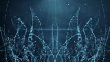 Hareketli arka plan - dijital pleksus veri ağları