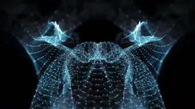 VJ Loop - dijital pleksus veri soyut hareket arka plan iletişim