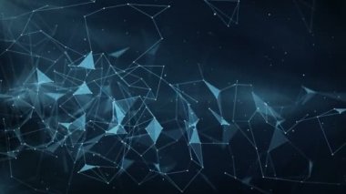 Hareketli arka plan - dijital pleksus veri ağları