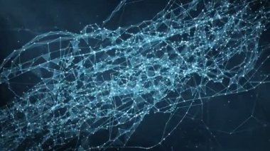 Hareketli arka plan - dijital pleksus veri ağları