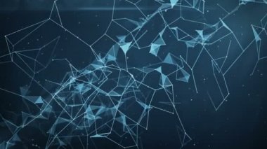 Hareketli arka plan - dijital pleksus veri ağları