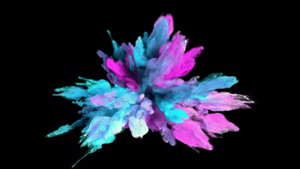 Színes robbanás - színes bíbor, cián füst robbanás folyadék részecskék alfa-Matt