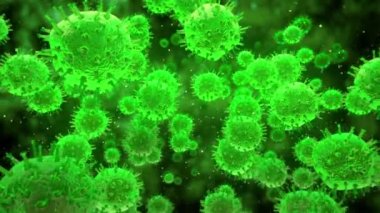 Virüs hücreleri Hepatit, Grip, H1N1 Gribi, AIDS, 2019-nCov COVID-19 Coronavirüs