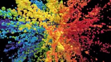 Kabarcık Patlaması - renkli köpük topları balonlar küreler patlama alfa matte