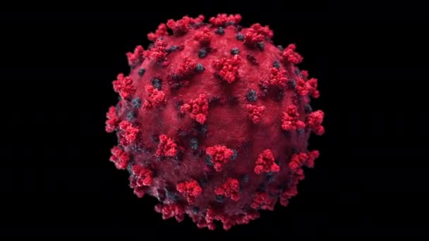 2019-nCov COVID-19 virus koronavirových buněk chřipky H1N1 chřipka 2020 — Stock video